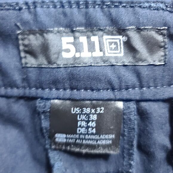 5.11 Tactical Pants Mens 38x32 Navy Blue Taclite Pro Cargo Utility Work Trousers - Picture 6 of 12